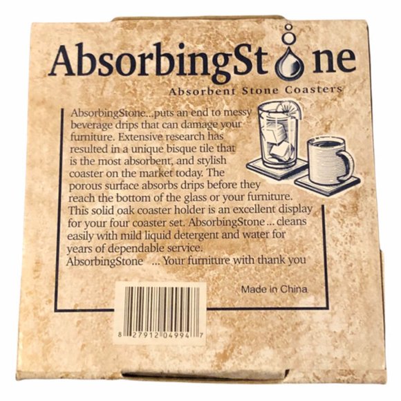 Coasters Snowman Let It Snow Christmas Set of 4 New Absorbent Stone Winter - Picture 4 of 4